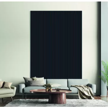 Antracit fóliás acustico falpanel 240X57 cm