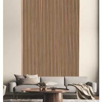 Natúr tölgy furnéros acustico falpanel 240X57 cm